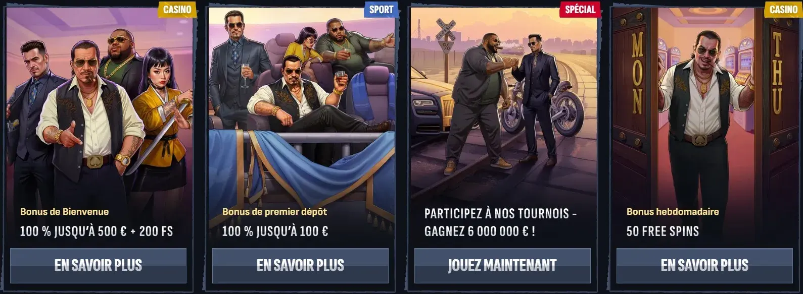 Mafia casino bonus